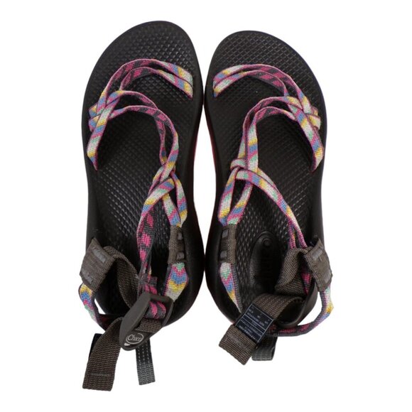 Chaco's Big Girls Ecotred Multi Stripe Strappy Hiking Outdoor Sandals Sz 4 #1329 - Picture 9 of 9